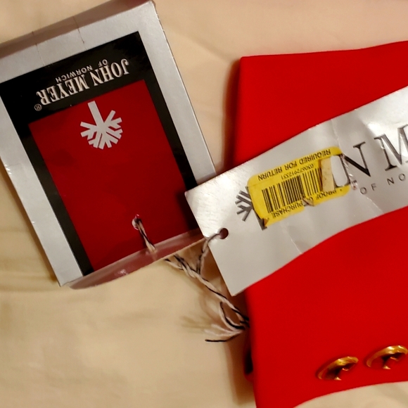 Red Slit Skirt Suit John Meyer Skirt Lined & Feminine with Sexy Adjustable Slit - Picture 6 of 12